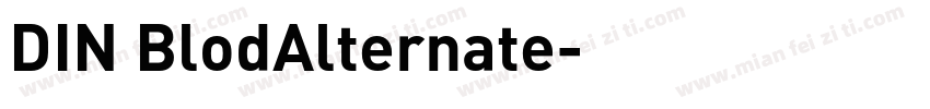DIN BlodAlternate字体转换
